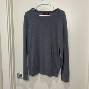 Banana Republic Gray sweater Italian Merino Yarn size large